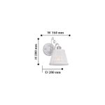 Бра Amanda 2150-1W, 1*E14*40W. ТМ F-Promo