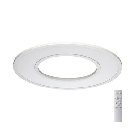 7718/52L MITRA LED SN Светильник металл/акрил/белый LED 52Вт 3000-6500К D590 IP20 пульт ДУ ALTAIR