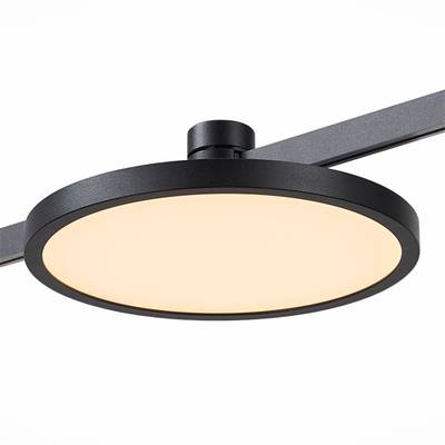 ST818.406.12 Магнитный трековый светильник FARM Черный LED 1*10W 3000K 500Lm Ra90 120 IP20 D168xH54 24V