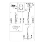 SL815.203.06 Люстра подвесная ST-Luce Матовое золото/Матовое золото, Прозрачный LED 6*8W 4000K