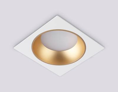 Светильник встраиваемый TN52338 SWH/SGD белый песок/золото песок GX53 max 12W 115*115*25