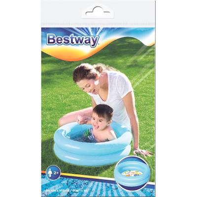 Бассейн детский надувной круглый 61*15 см, 21 л, 51061 Bestway