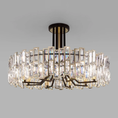 Умный потолочный светильник с хрусталем Bogate's Zolletta 339/8 339/8 Strotskis Smart (313/8), E14х8