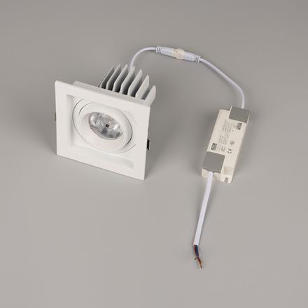 Светильник MS-VORTEX-BUILT-S117x117-20W Warm3000 (WH-WH, 40 deg, 230V) (Arlight, IP20 Металл, 5 лет)