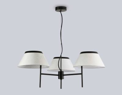 Светильник подвесной LH72451/3 BK/WH черный/белый Е14/3 max 40W D800*290-1080