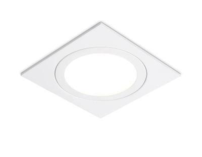 Светильник встраиваемый TN51824 WH белый GX53 max 15W 110*110*39