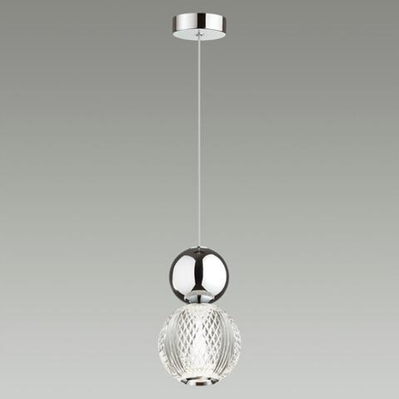 5007/7L L-VISION ODL23 573 хром/прозрачный/металл/акрил Подвес LED 7W 4000K 350Лм CRYSTAL