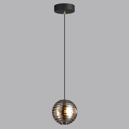 5041/12L L-VISION ODL24 543 черн./золото/дымчатый/металл/стеко Подвес LED 12W 4000К 1526Лм TRONI