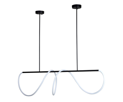 08041-150,19(4000K) Подвес диммируемый Далия черный L184 h100 Led 90W (4000K) с пультом ДУ