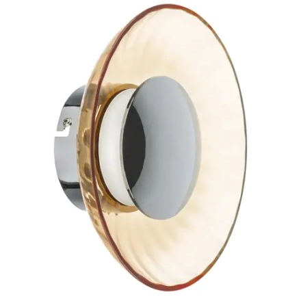 809013 Бра CELESTA LED 6W 300LM ХРОМ/КОНЬЯЧНЫЙ 3000K Lightstar