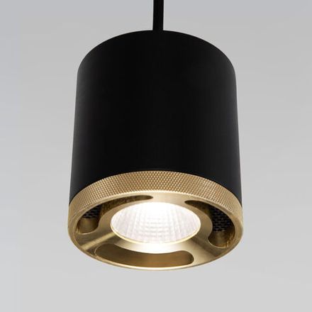 Светильник подвесной светодиодный Lead 12W 4200K чёрный 50243 LED