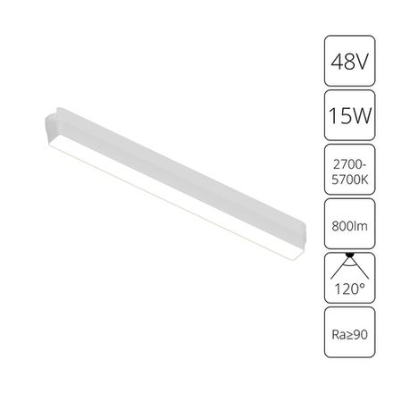 Магнитный трековый светильник Arte Lamp RAPID SMART A2968PL-1WH, 1хLED