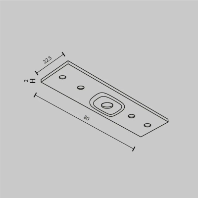 Коннектор прямой Exility накладной белый, TRA034C-21W. TM Maytoni