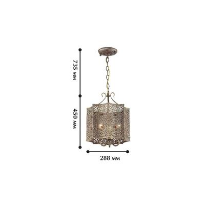 Подвесная люстра Bazar 1624-3P. ТМ Favourite