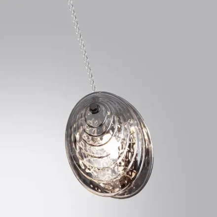 5038/1A MODERN ODL24 367 черный/дымчатый/металл/стекло Подвес G9 1*40W MUSSELS