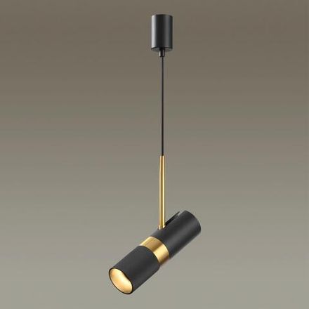 4356/1 HIGHTECH ODL23 403 черный/золотистый/металл Подвесной св-к IP20 LED GU10 10W BULLET