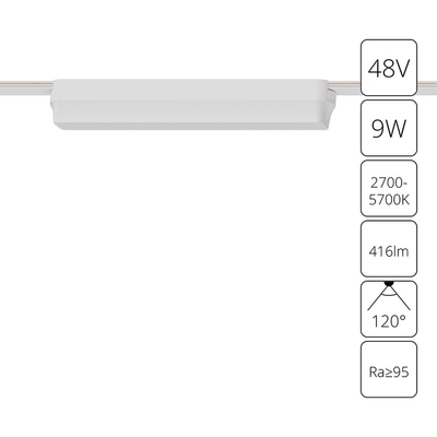 Магнитный трековый светильник Arte Lamp RAPID SMART A2953PL-1WH, 1хLED