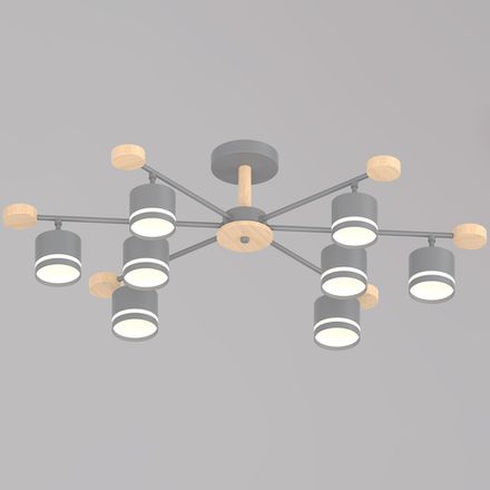 78730-0.3-08 GX53 GREY+WOOD светильник потолочный