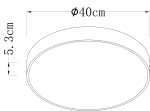 Потолочный светильник Arte Lamp ARENA A2661PL-1BK, 1хLED
