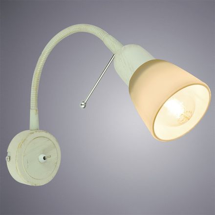 Бра Arte Lamp LETTURA A7009AP-1WG, 1хE14