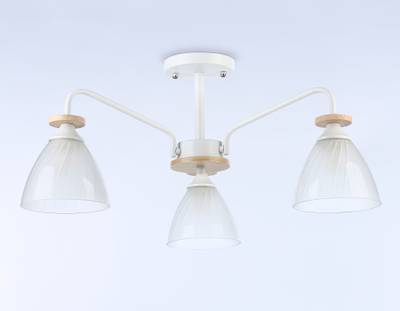 Светильник подвесной TR9562/3 WH/FR белый/белый матовый E27/3 max 40W D620*250