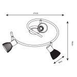 Спот Arte Lamp PARRY A5062PL-3AB, 3хE14