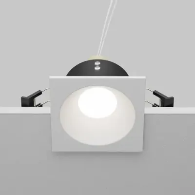 Встраиваемый светильник Зум / Zoom 1*GU10 10 Вт IP44, DL033-2-01W-1(N). TM Maytoni