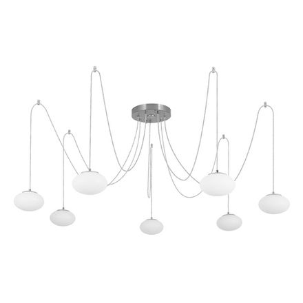 Citilux ATMAN SMART CL226A071 LED RGB Умная подвесная люстра Матовый Хром