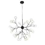 SL376.403.36 Светильник подвесной ST-Luce Черный/Прозрачный, Белый G4 LED 36*2W