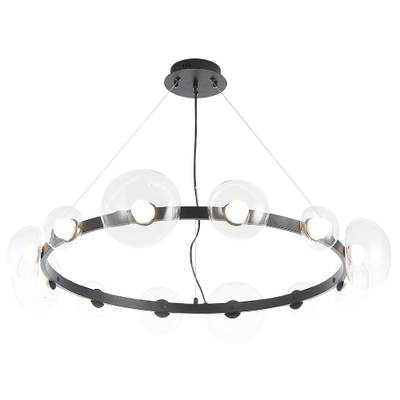 Люстра Crystal Lux BOSQUE SP12 BLACK/TRANSPARENT 0270/312