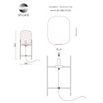 SL1050.715.01 Торшер ST-Luce Черный/Дымчатый E27 1*40W
