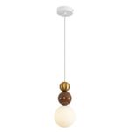 8257/1 SUSPENTIONI LN26 золото/коричнеый/белый, металл/стекло Подвес G9 1*20W 220V BONBONES