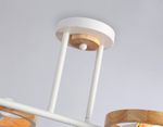 Подвесной светильник со сменной лампой TR8247/4 WH/LWD белый/светлое дерево E27/4 max 40W 840*360*220