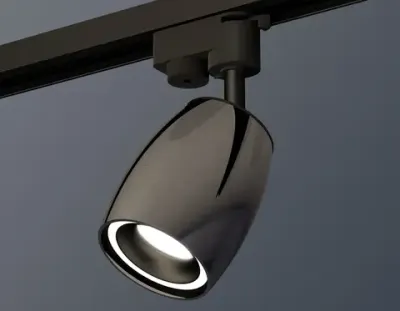 Комплект трекового однофазного светильника с акрилом XT1123010 DCH/SBK/FR черный хром/черный песок/белый матовый MR16 GU5.3 (A2521, C1123, N7111)
