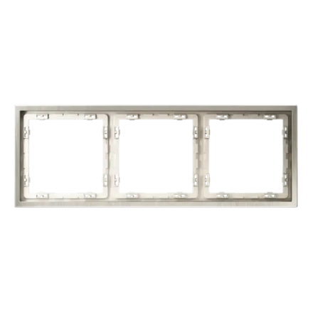 VLSM120311 Рамка металлическая на 3 поста, S70 Metal (никель). (ТМ Maytoni)