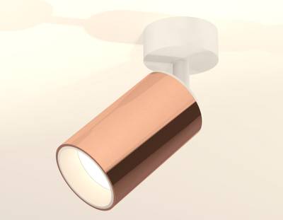 Комплект накладного поворотного светильника XM6326001 PPG/SWH золото розовое полированное/белый песок MR16 GU5.3 (A2202, C6326, N6110)