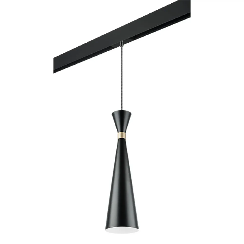 PRO816317 Светильник д/1-фазн трека DUMO 1х40W E27 ЧЕРНЫЙ МАТОВЫЙ/ЗОЛОТО (816317+595007) Lightstar