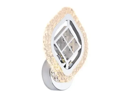 Настенный светодиодный светильник с хрусталем FA279 CH хром 12W 240*170*60