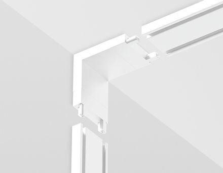 Коннектор угловой внутренний для накладного шинопровода Magnetic Ultra Slim GV1103 WH белый IP20 48V 26*26*26