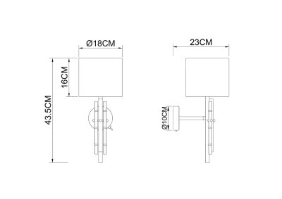 Бра Arte Lamp TAYGETA A4097AP-1CC, 1хE27