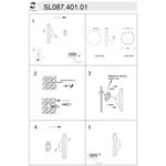 SL087.401.01 Светильник уличный настенный ST-Luce Черный кварцевый LED 1*12W 4000K