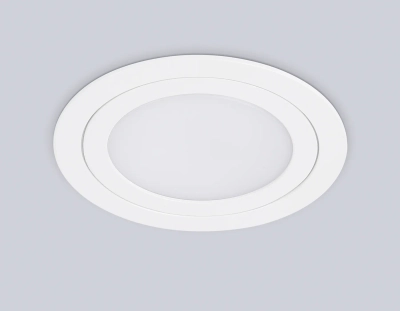 Светильник встраиваемый TN6601 WH белый IP44 GX53 max 15W D110*23