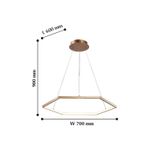 Подвесная люстра Hexagon 2103-6P. ТМ Favourite