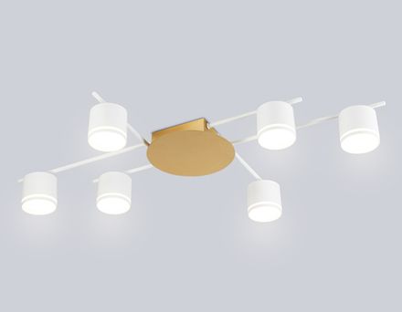 Светильник потолочный FL51755/6 WH/GD белый/золото GX53/6 max 12W 870*570*110