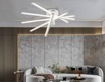 Светильник светодиодный потолочный FL6221 WH белый 70W 3000K-6400K 605*605*170 (ПДУ ИК)