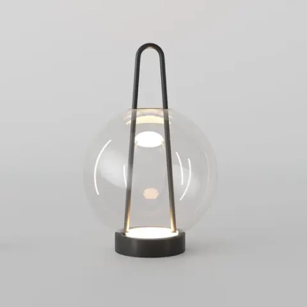 Настольный светодиодный светильник со стеклянным плафоном 80507/1 черный, LED