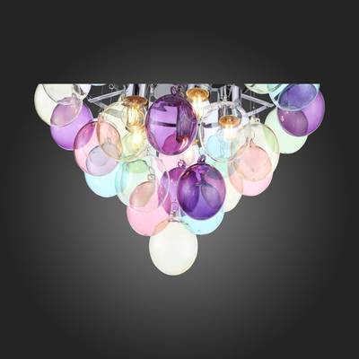 SL432.153.05 Светильник подвесной ST-Luce Хром/Разноцветный E27 5*60W