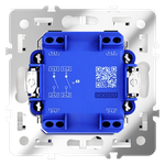 VLS020203 Выключатель встраиваемый VOLTUM S70 двухклавишный с подсветкой 10А, (кашемир) (ТМ Maytoni)