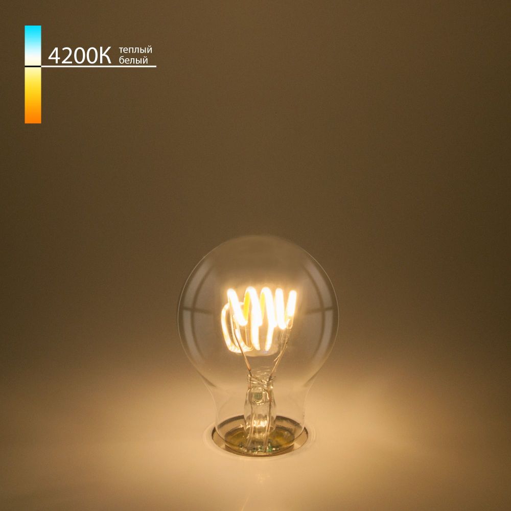 Филаментная светодиодная лампа A60 6W 4200K E27 BLE2708