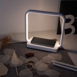 Светодиодная настольная лампа с беспроводной зарядкой QI 80502/1 белый